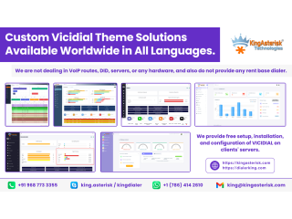 Custom Vicidial Theme Solutions available worldwide in all languages
