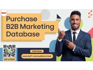 Effortlessly Purchase High-Quality B2B Database for Targeted Marketing