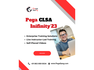 Pega Certified Lead System Architect (CLSA) Online Training Pega Infinity23 Version Course