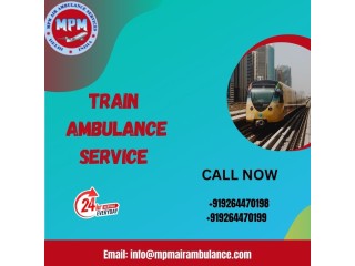 Gain MPM Train Ambulance Service in Darbhanga with comfortable patient transfer