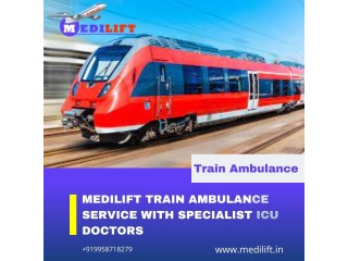 Take a Medilift Train Ambulance from Patna with Suitable Medical Accessories